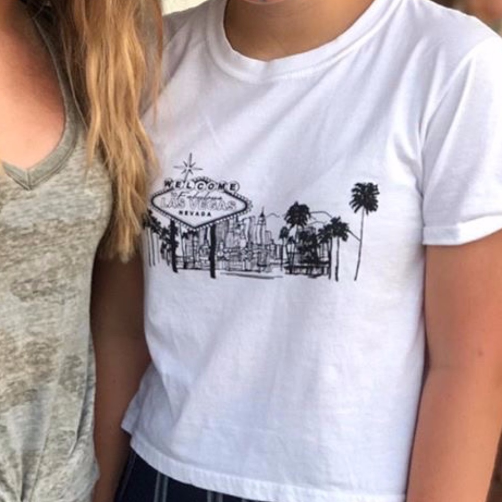 Topshop short sleeved sort of cropped but not real